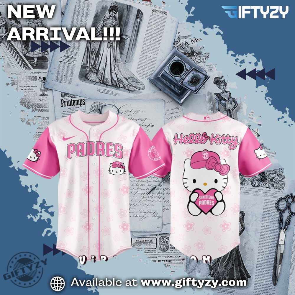 San Diego Padres Mlb X Hello Kitty Movie Pink 2025 Baseball Jersey