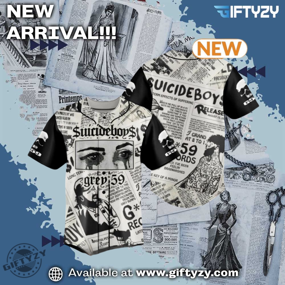 Suicideboys Grey Music 59 Grey Boy 3D Baseball Jersey