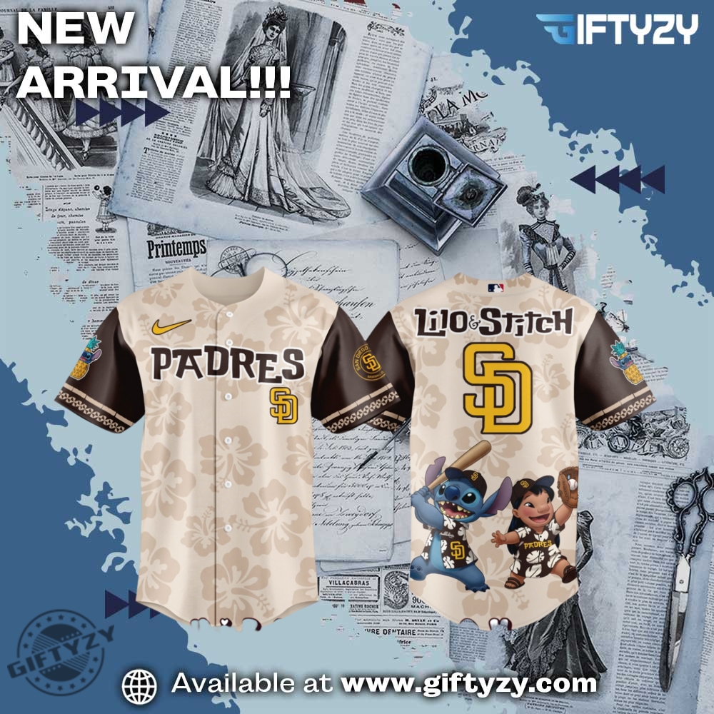 Mlb San Diego Padres X Lilo  Stitch Movie 2025 Baseball Jersey