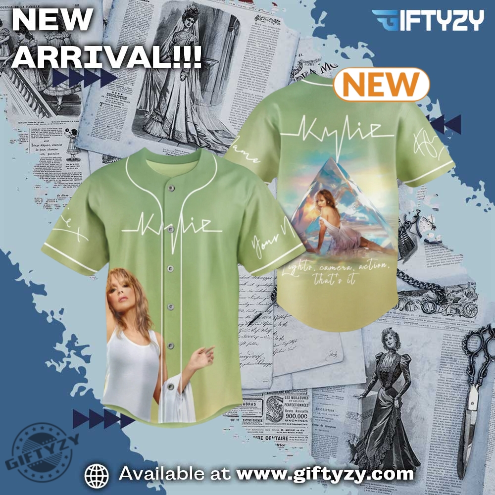 Kylie Minogue Custom Name Personalized 3D Baseball Jersey