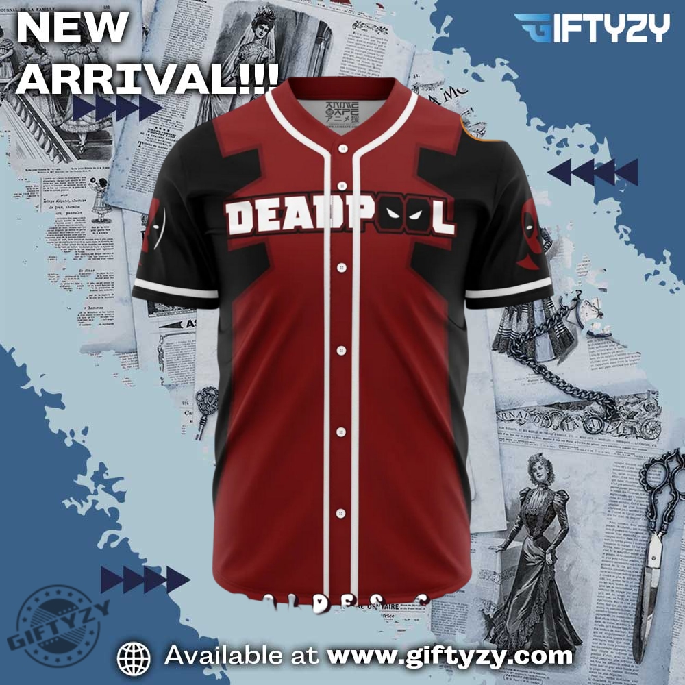 Deadpool Marvel Movie 3D Baseball Jersey