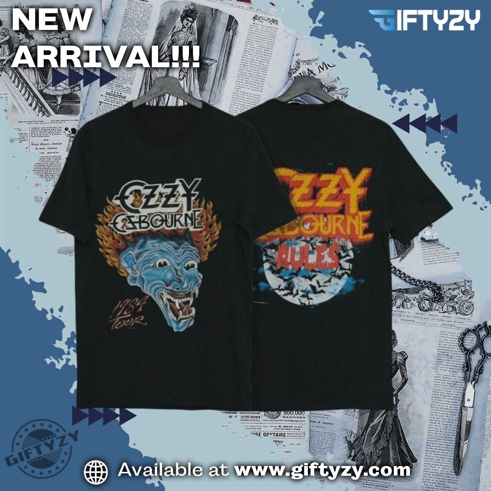 Ozzy Osbourne 1984 Tour 80S Shirt giftyzy 1