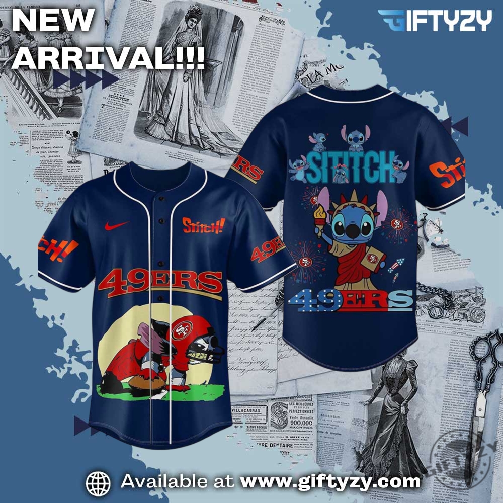 NFL Football Teams x Movie Baseball Jersey 5 San Francisco 49Ers Nfl X Stitch Movie Baseball Jersey