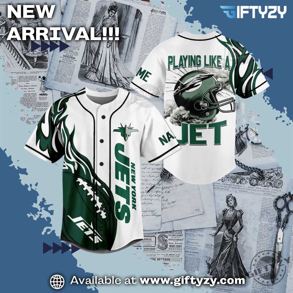 NFL Football Teams x Movie Baseball Jersey 23 Nfl Football New York Jets Custom Name Baseball Jersey