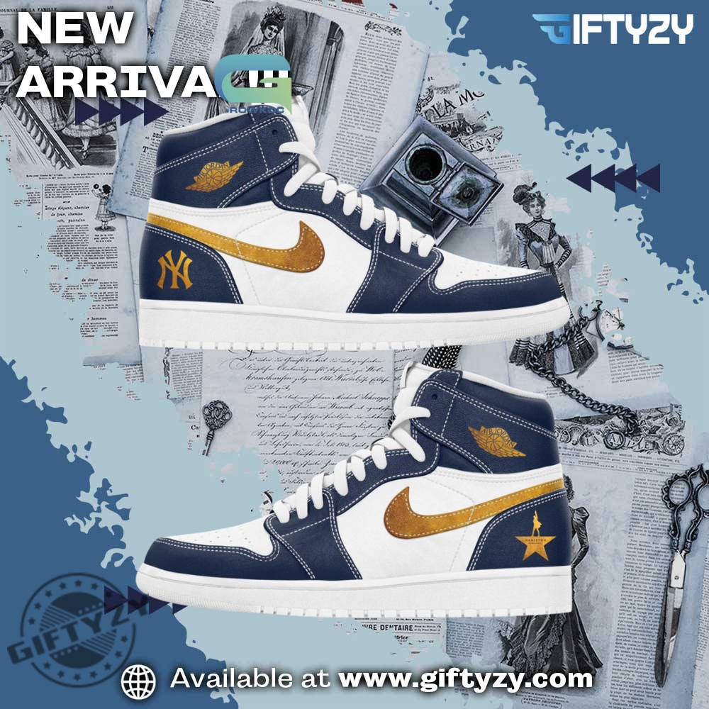Mlb New York Yankees X Hamilton Air Jordan 1 Shoes