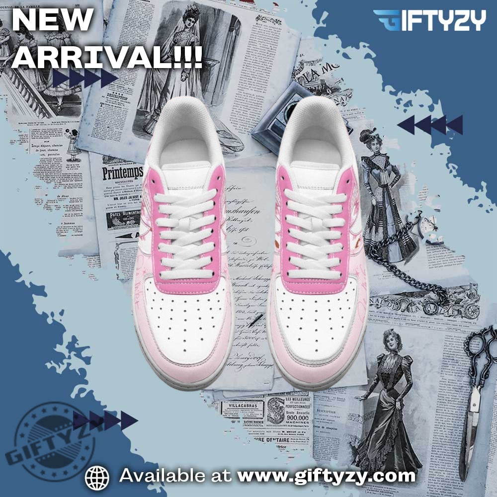 Reba Mcentire Music Warrior Breast Cancer Awareness Air Force 1 Shoes 3 Reba McEntire Music Warrior Breast Cancer Awareness Air Force 1 Shoes
