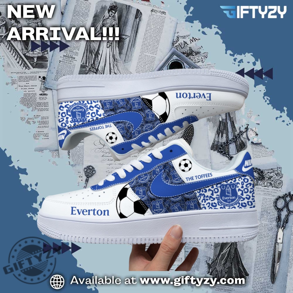 Everton Epl Soccer Football Club The Toffees Air Force 1 Shoes