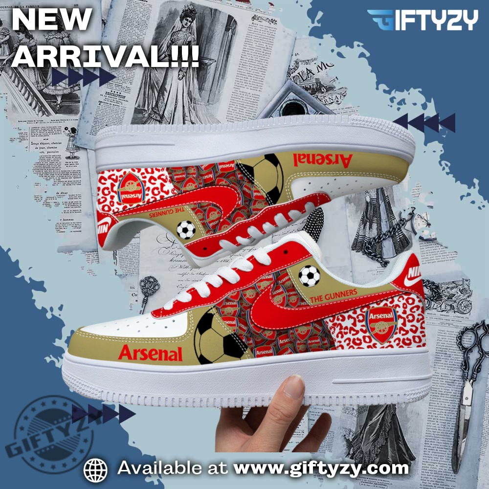 Arsenal Epl Soccer Football Club The Gunners Air Force 1 Shoes