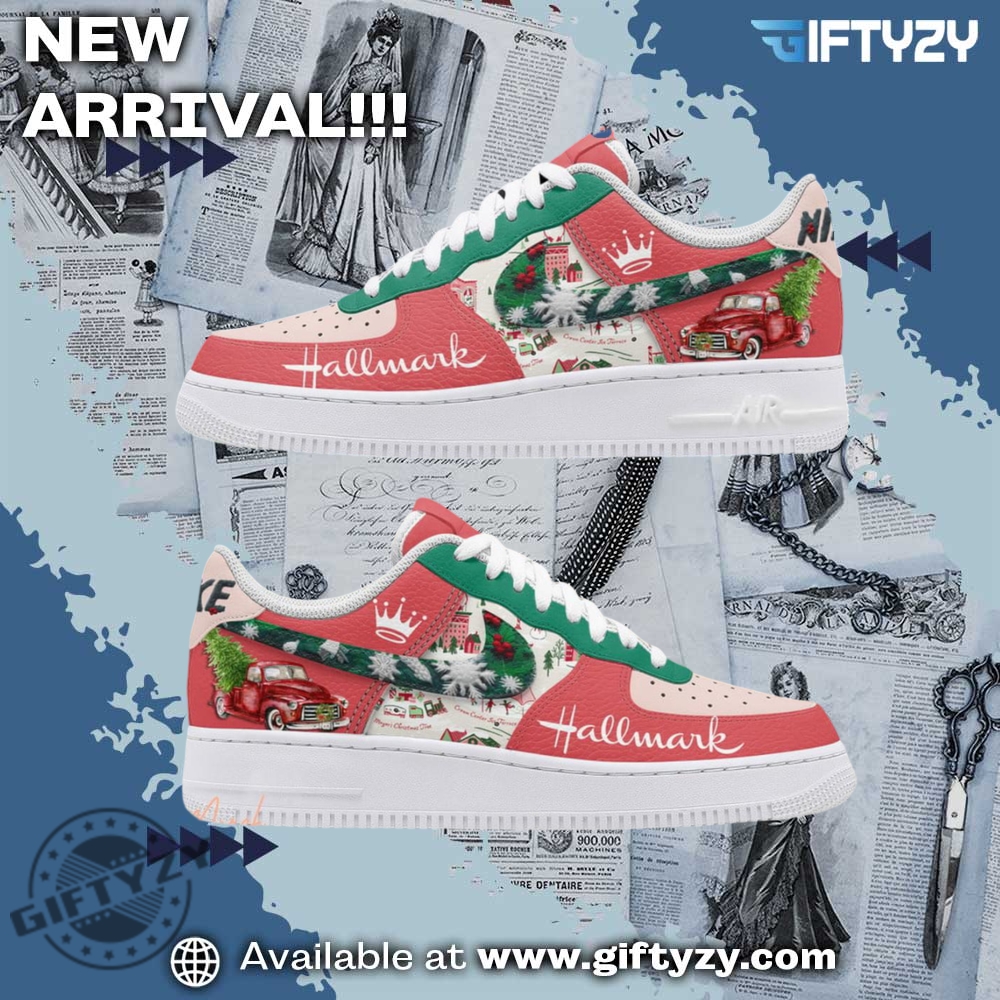 Hallmark Ready For The Christmas Movie Holliday Air Force 1 Shoes