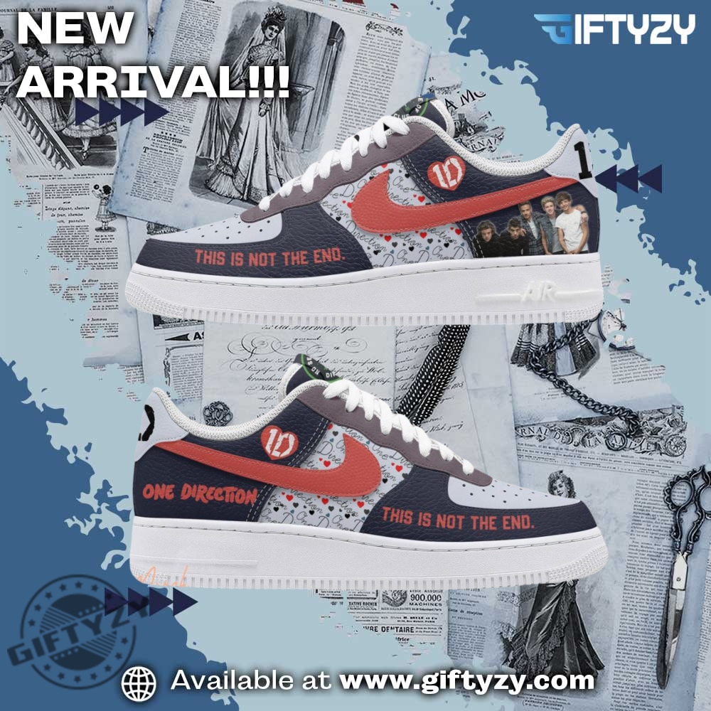 One Direction 1D Music Band This Is Not The End Air Force 1 Shoes