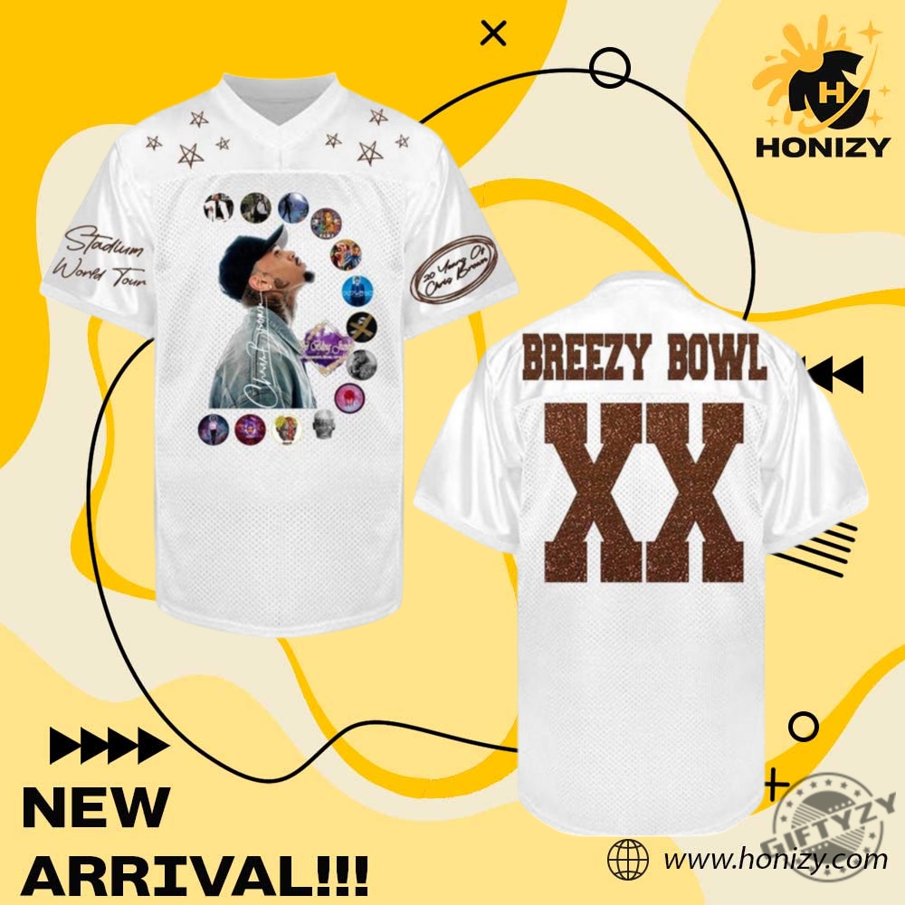Brown Breezy Rapper Singer Bowl Colored Jersey