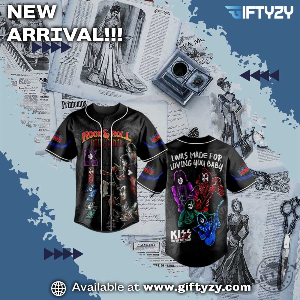 Kiss Band Music 3D Baseball Jersey Outfit