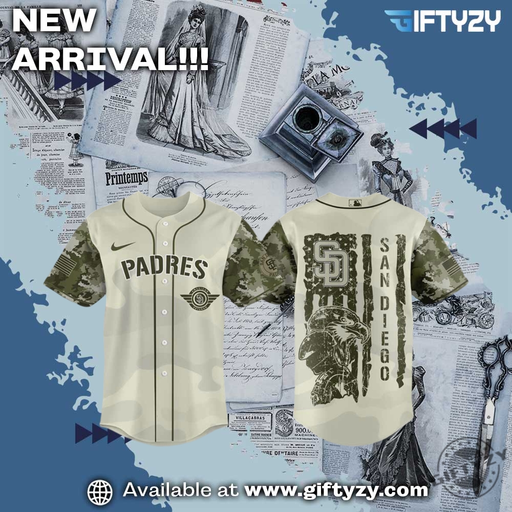 San Diego Padres Mlb Armed Forces Day Night 3D Baseball Jersey 2 San Diego Padres Mlb Armed Forces Day Night 3D Baseball Jersey giftyzy 1