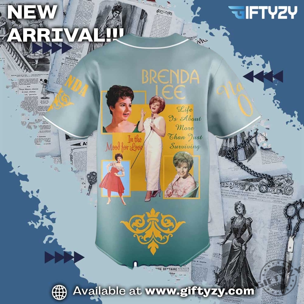 Brenda Lee Movie Music Custom Name Baseball Jersey Outfit 5 Brenda Lee Movie Music Custom Name Baseball Jersey Outfit