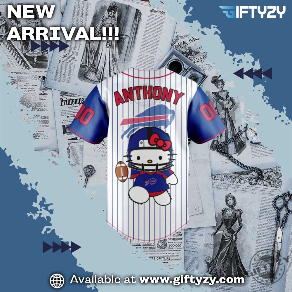 Buffalo Bills Mlb Hello Kitty Movie Special Edition Baseball Jersey Outfit 5 Buffalo Bills MLB Hello Kitty Movie Special Edition Baseball Jersey Outfit