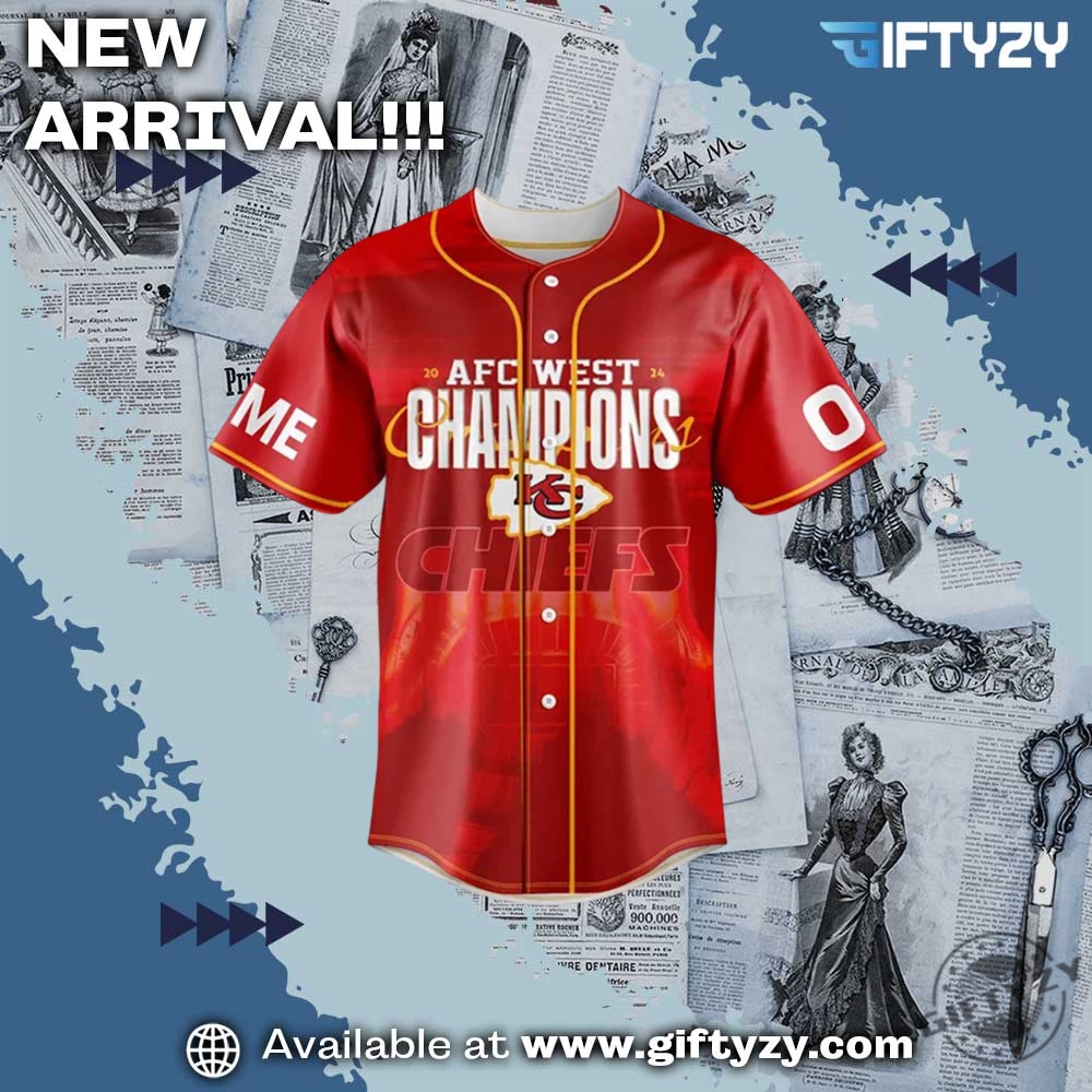 Kansas City Chiefs Football Afc West Champions 3D Baseball Jersey Outfit 4 Kansas City Chiefs Football AFC West Champions 3D Baseball Jersey Outfit