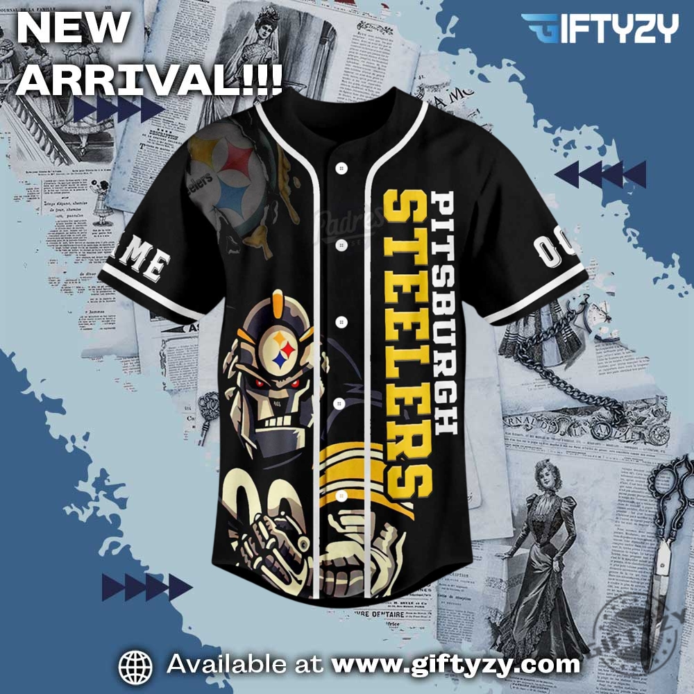 Pittsburgh Steelers Nfl Here We Go Custom Name Baseball Jersey Outfit 4 Pittsburgh Steelers NFL Here We Go Custom Name Baseball Jersey Outfit