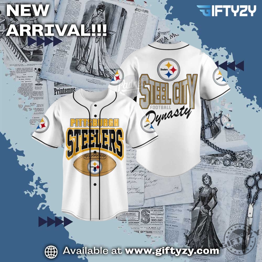 Pittsburgh Steelers Steel City Football Custom Name Baseball Jersey Outfit