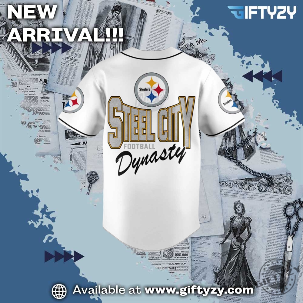 Pittsburgh Steelers Steel City Football Custom Name Baseball Jersey Outfit 5 Pittsburgh Steelers Steel City Football Custom Name Baseball Jersey Outfit