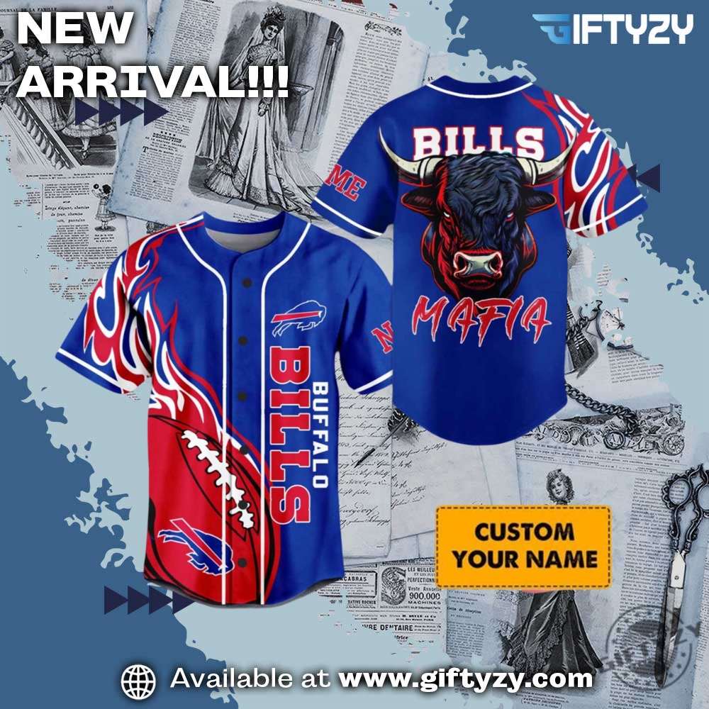 Buffalo Bills Mafia Personalized Baseball Jersey Outfit