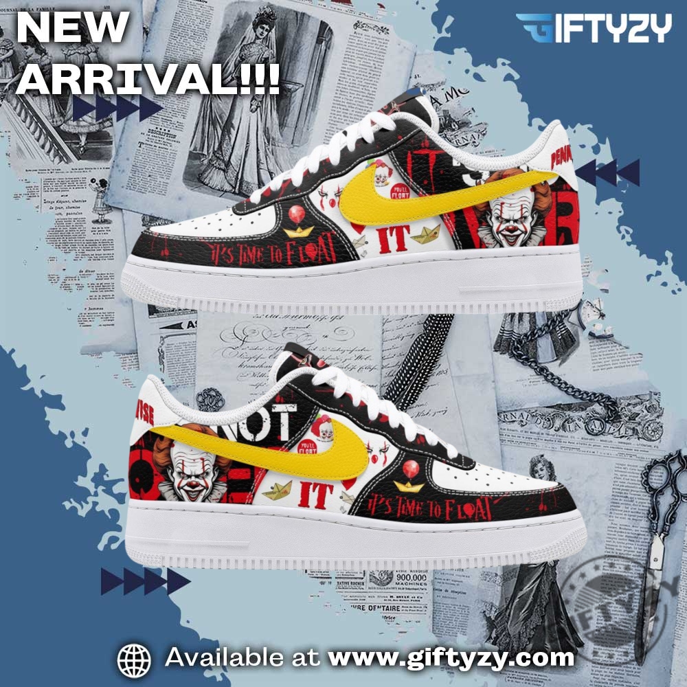 It Movie Halloween Holliday Its Time To Float Air Force 1 Shoes