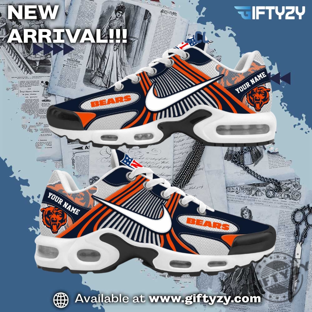 Chicago Bears Nfl Football New Season 2025 Air Max Shoes