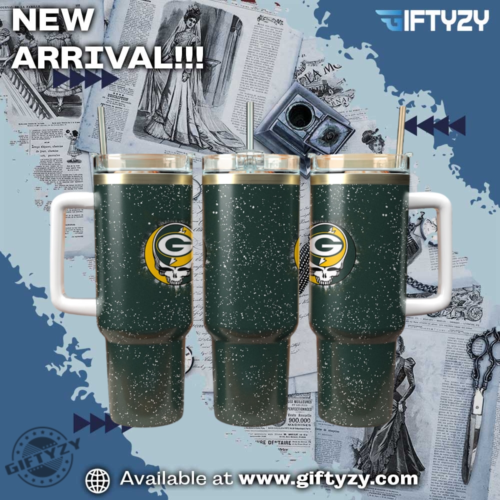Grateful Dead Band Music X Green Bay Packers Nfl Custom Stanley Cup Tumbler With Handle