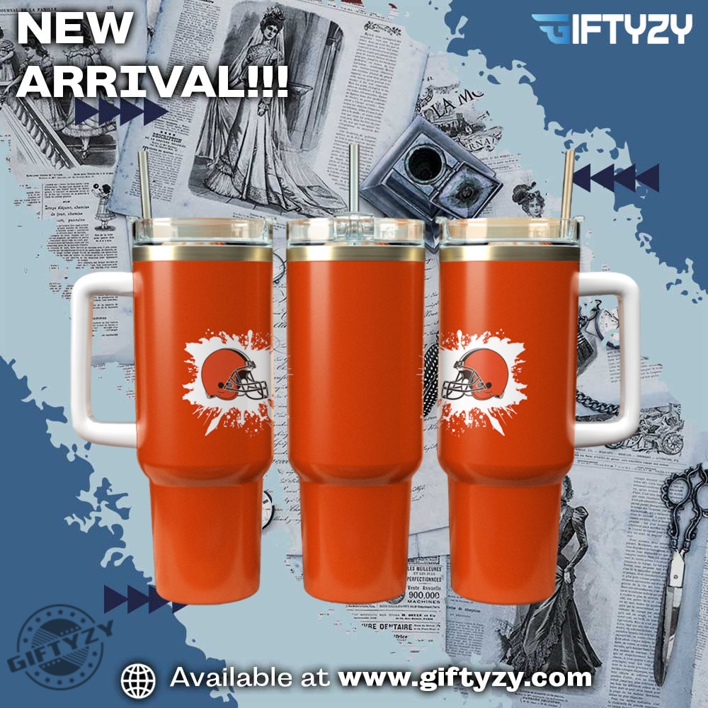 Cleveland Browns Nfl Football  Stanley Cup Tumbler With Handle