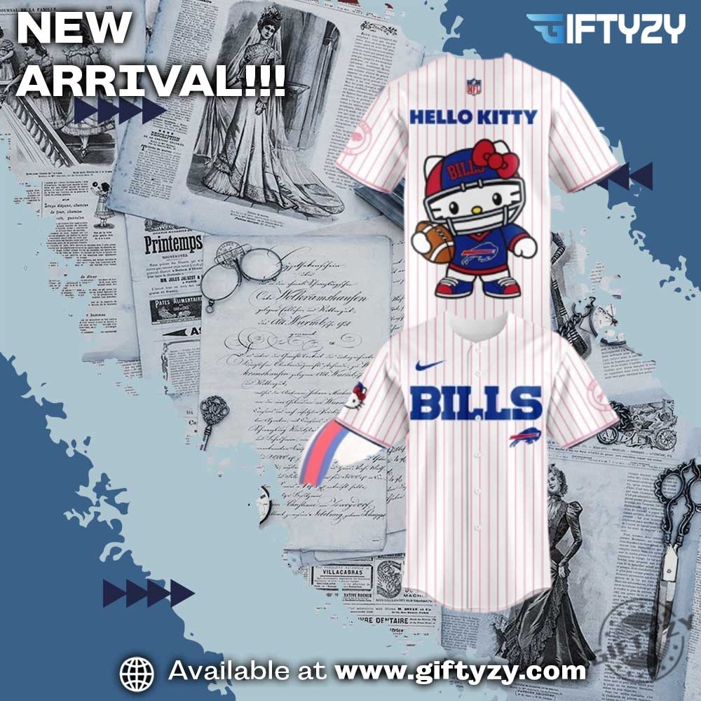NFL Sports Football Club Jersey 9 Buffalo Bills Nfl Football X Hello Kitty Baseball Jersey