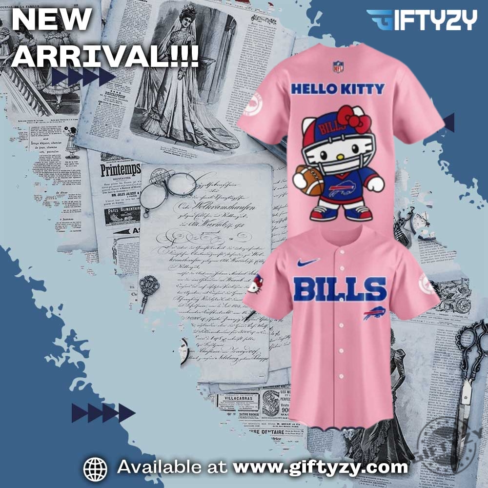 NFL Sports Football Club Jersey 10 Nfl Football Buffalo Bills Hello Kitty Pink Baseball Jersey Outfit