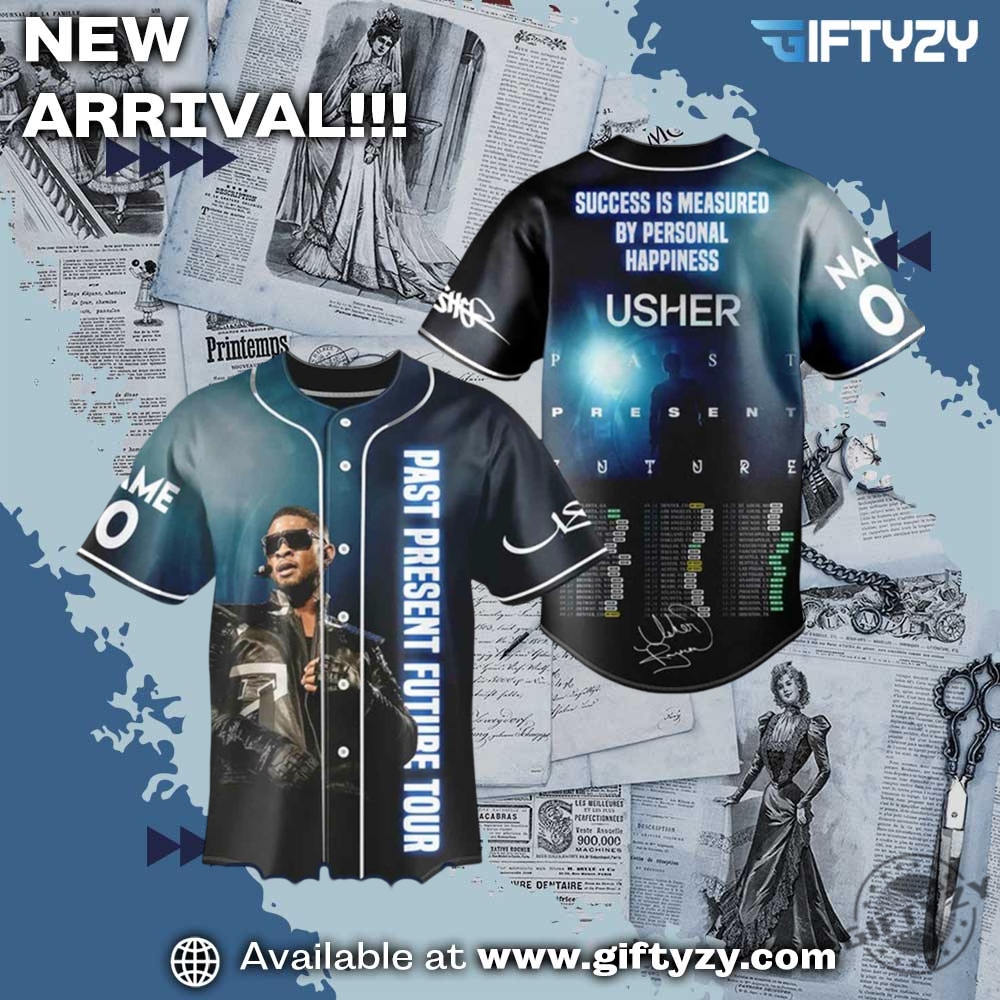 NFL Sports Football Club Jersey 18 Usher Past Present Future Custom Name Baseball Jersey
