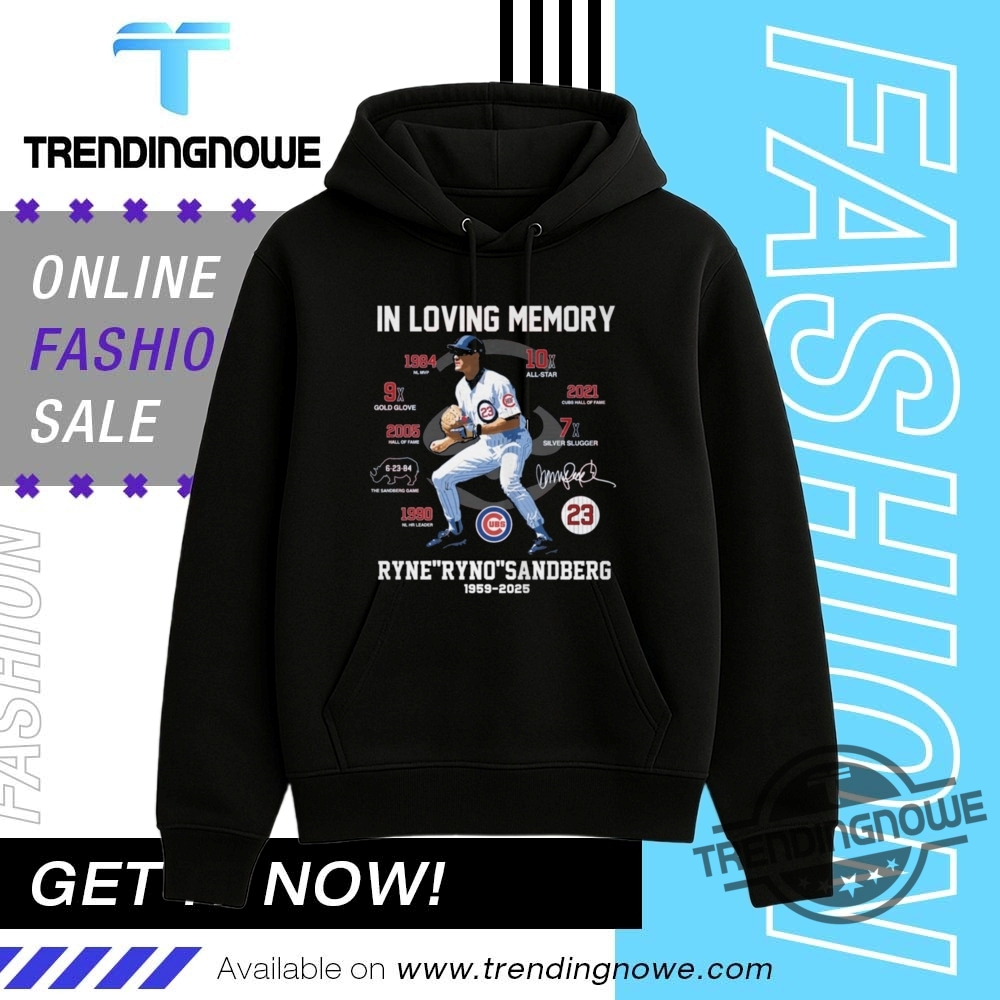 In Loving Memory Ryne Sandberg Shirt 16 In Loving Memory Ryne Sandberg Shirt