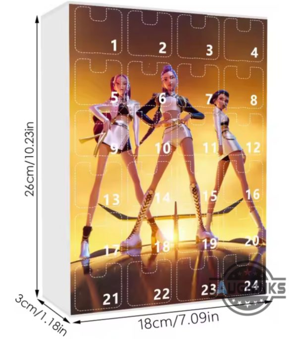 kpop demon hunters christmas countdown advent calendar blind box 2025