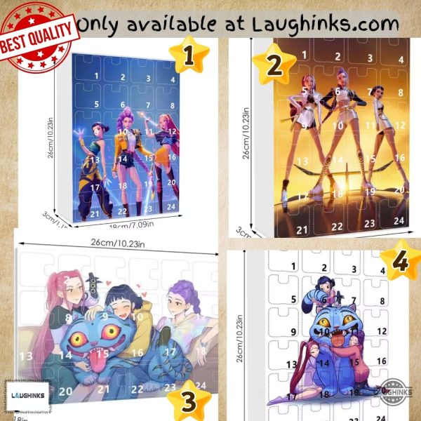 kpop demon hunters christmas countdown advent calendar blind box 2025