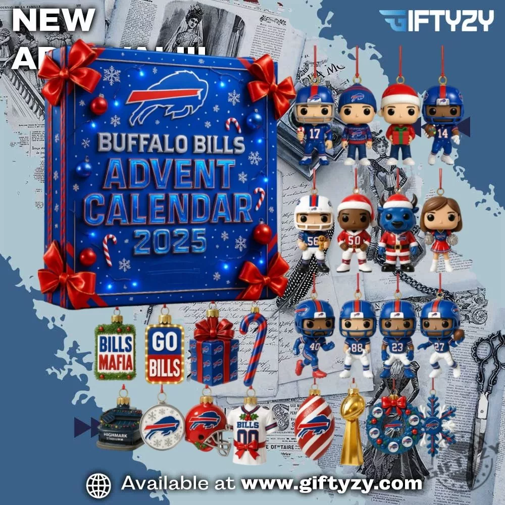 Nfl Team 2025 Buffalo Bills Christmas Gift Advent Calendar
