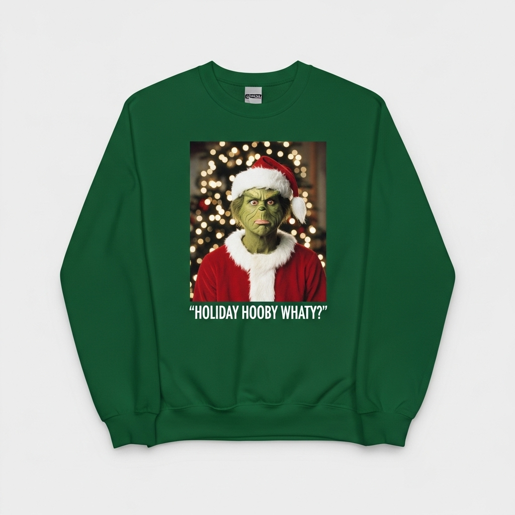 Holiday Hooby Whatty Grinch Christmas Sweatshirt T Shirt Hoodie