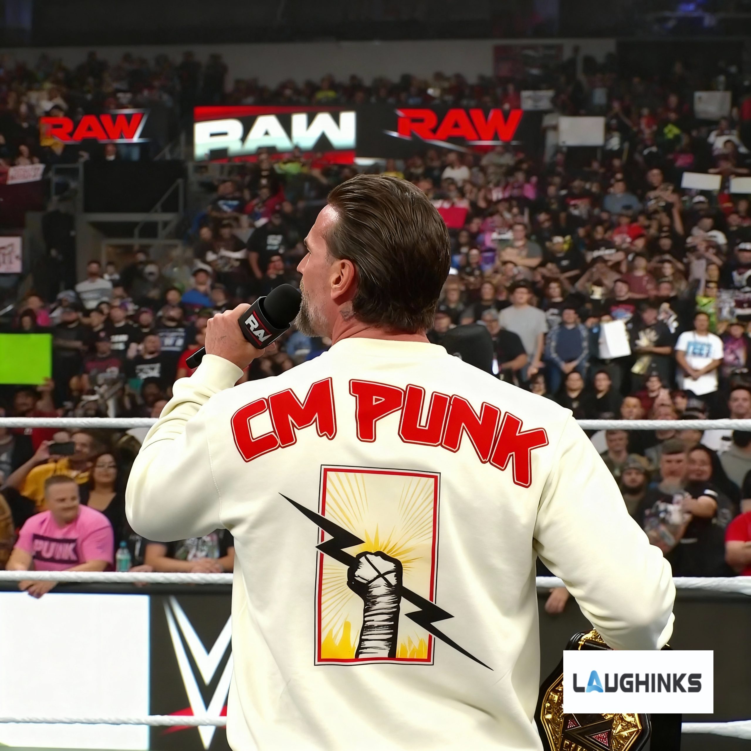 wwe cm punk crewneck sweatshirt t shirt hoodie 2 sided laughinks Wwe cm punk crewneck sweatshirt t shirt hoodie 2 sided