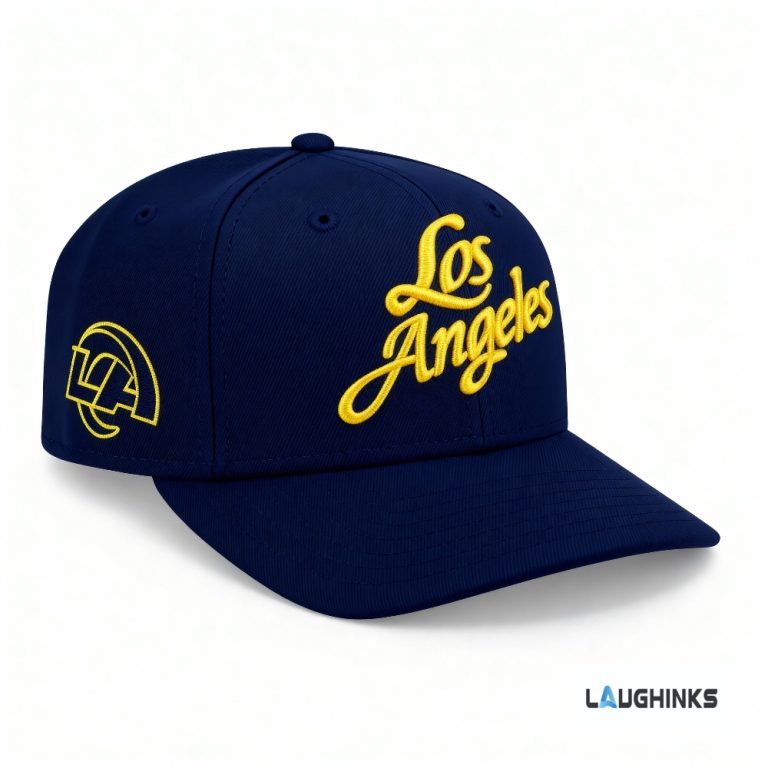 LA Rams 2025 Rivalries Midnight Mode Embroidered Baseball Hat | Laughinks