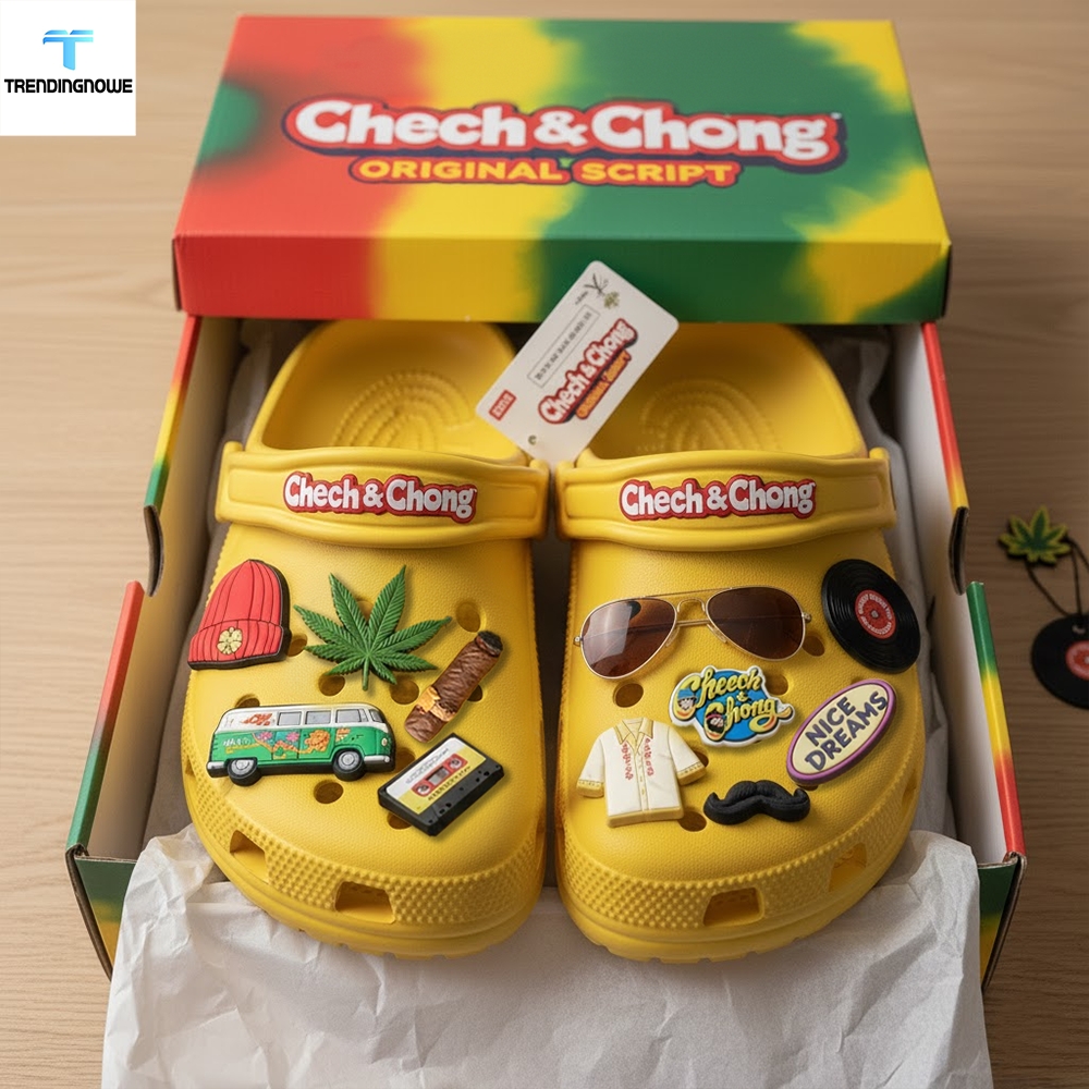 Cheech Chong Original Script Clogs Retro Slip On Edition 2D Charm Edition