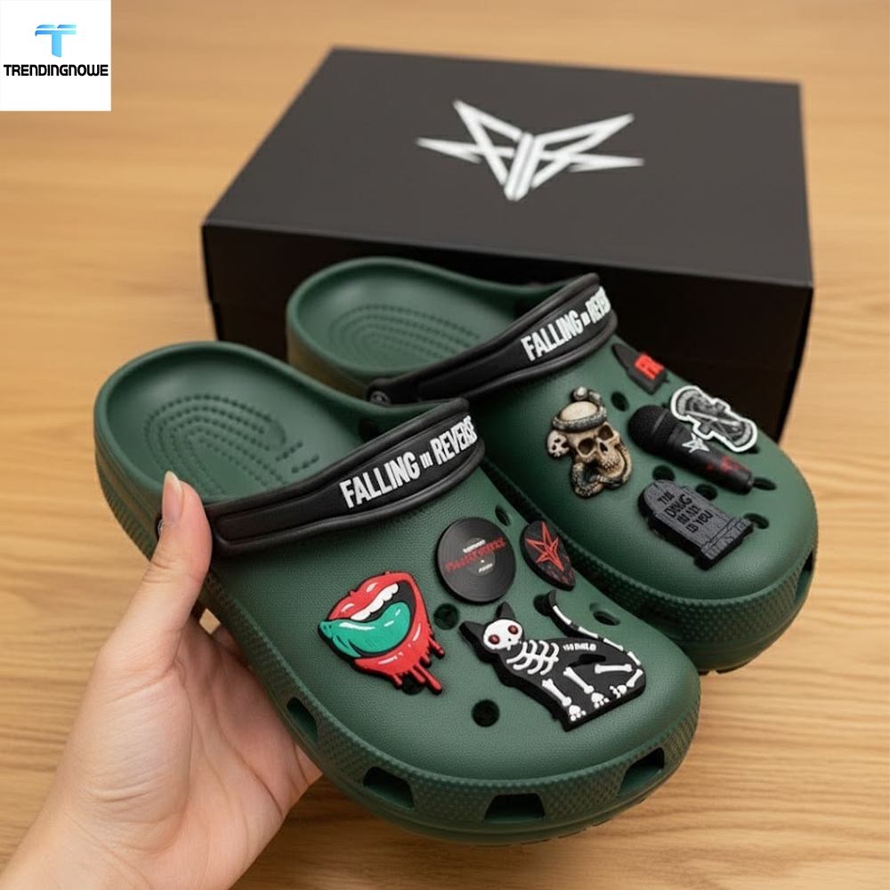 Falling In Reverse Premium Clogs Rock Band 2D Charm