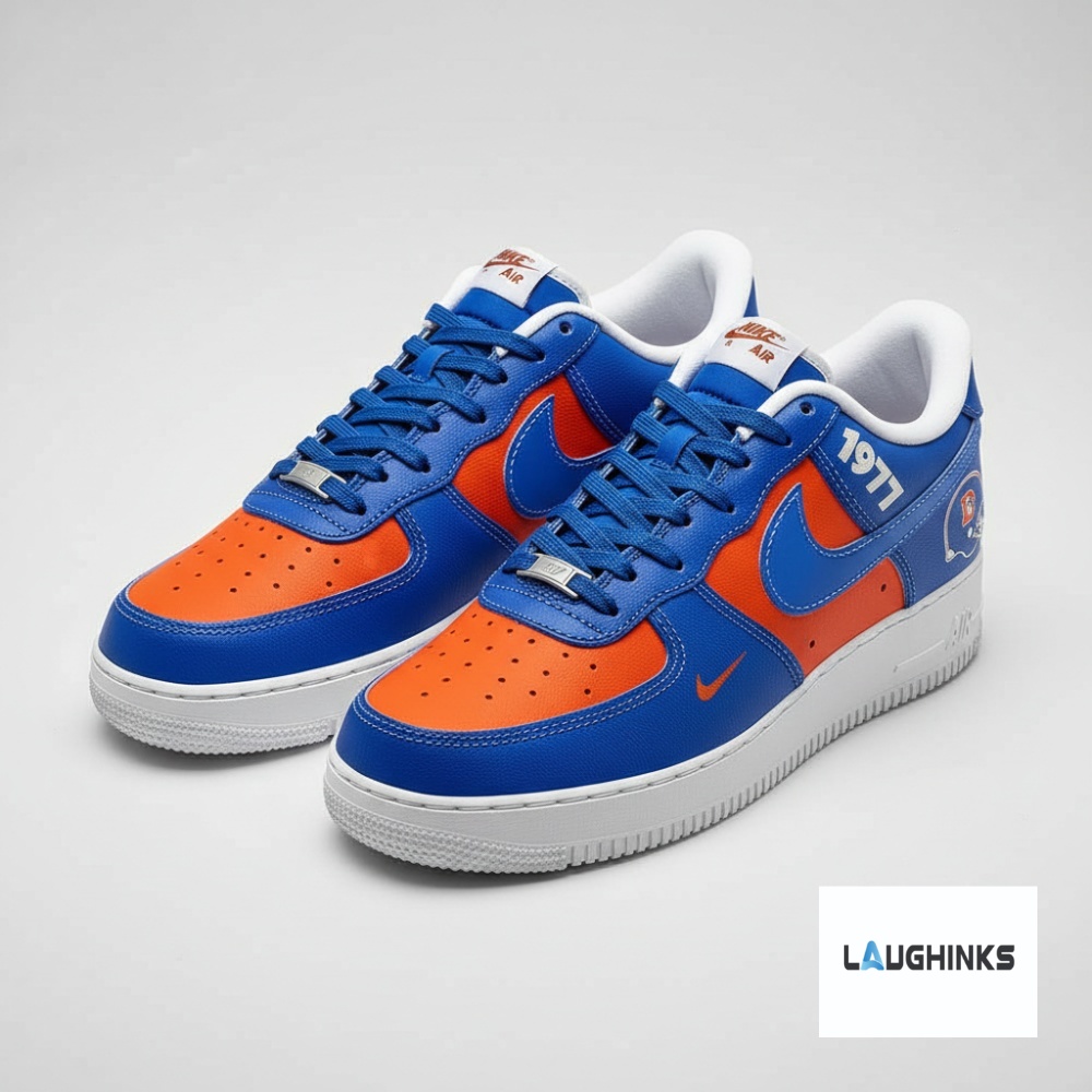 Custom Name Denver Broncos Mile High 1977 Throwback 2025 Custom Nike Air Force 1 Shoes