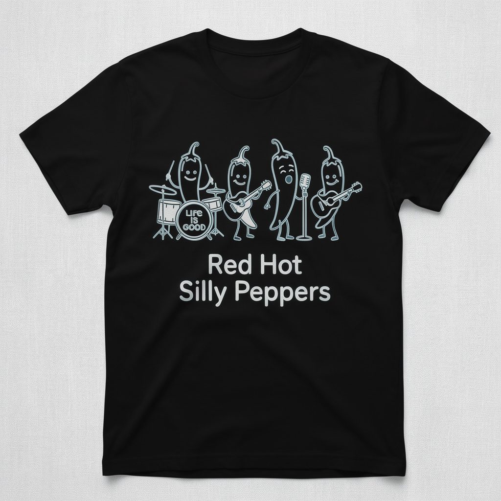 Life Is Good Red Hot Silly Peppers Funny Shirt 3 Life is Good Red Hot Silly Peppers Funny Shirt