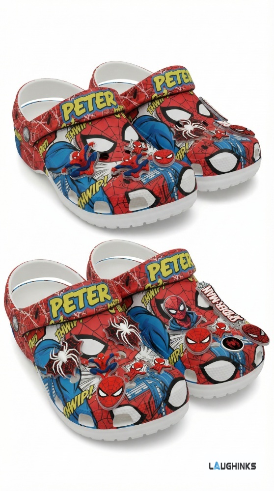 Custom Name Spiderman Crocs Charm Set 10pcs with Clogs