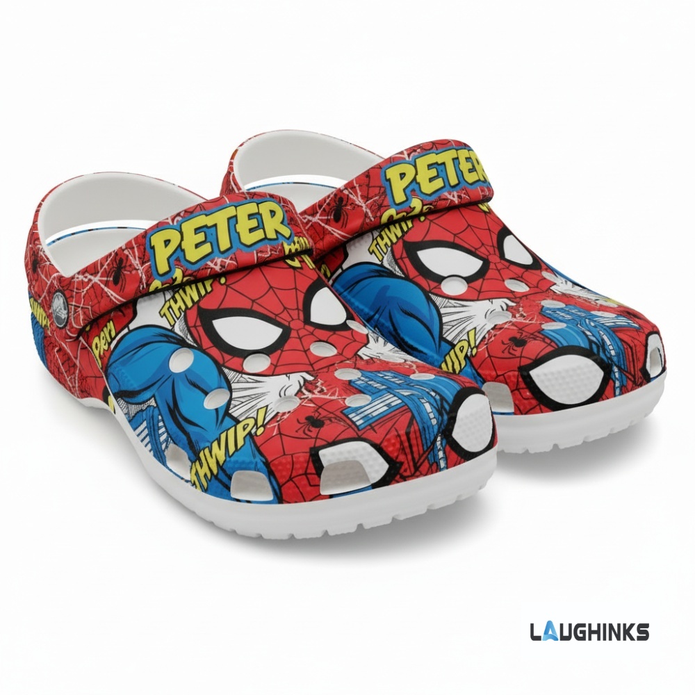 Custom Name Spiderman Crocs Charm Set 10pcs with Clogs