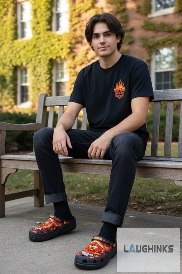 stranger things hellfire club classic crocs charm set with clogs