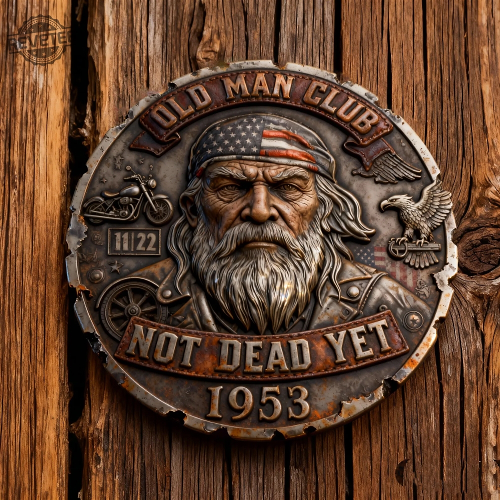 Old Man Club Collector Coin Rusted Rugged Unbreakable Gift For Her Him