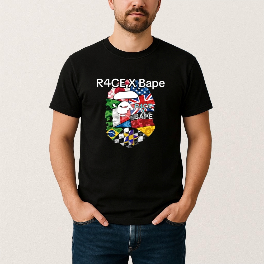 R4ce X Bape Racing Graphic Shirt 2026 trendingnowe 1