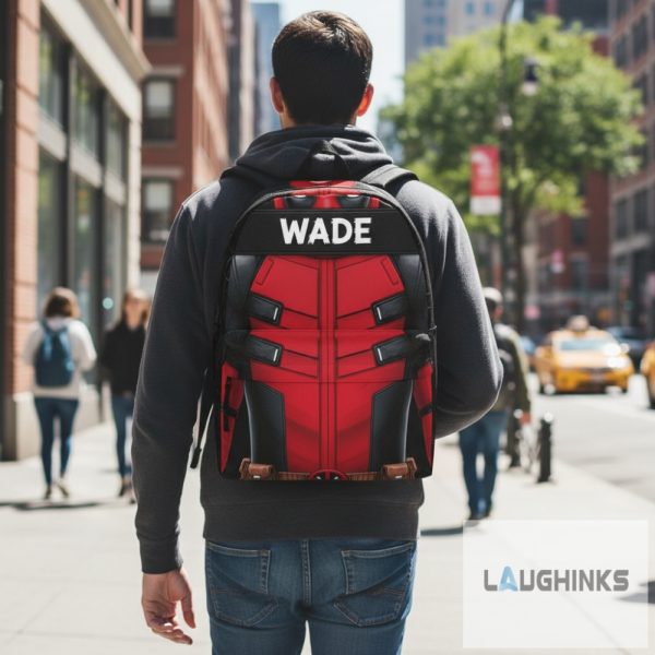 Custom Name Deadpool Backpack 1 custom name deadpool backpack