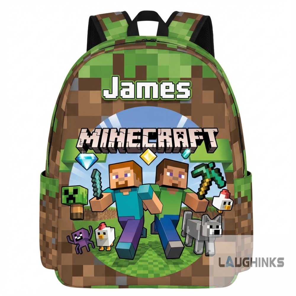 Custom Name Minecraft Backpack 3 Custom Name Minecraft Backpack