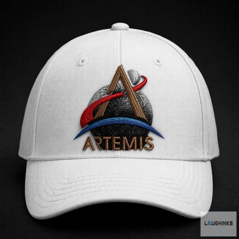 Nasa Artemis Ii Embroidered Baseball Cap | Laughinks